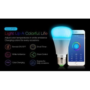 Sonoff B1 Bec E27 Led RGB Wireless Dimmabil - Panouri Fotovoltaice